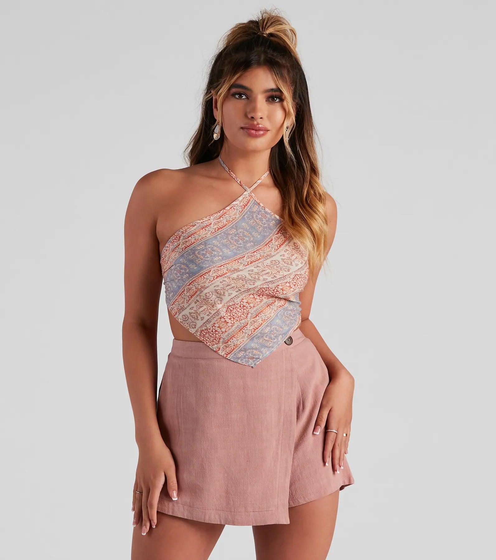 Hot Deal Daydreamer Paisley Scarf Top