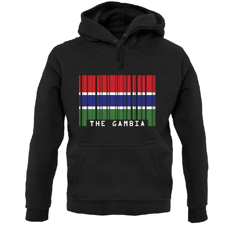 Massive Deals The Gambia Barcode Style Flag Unisex Hoodie