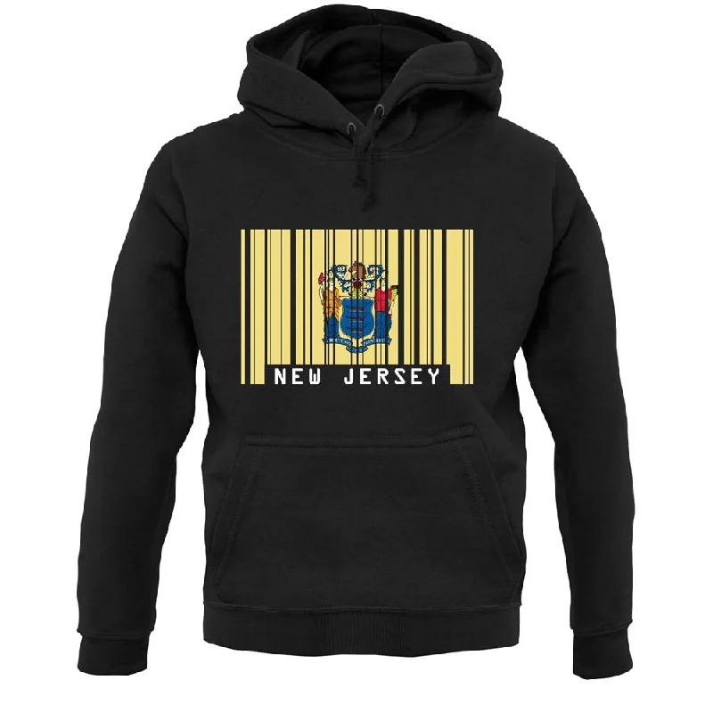 Year-End Sale New Jersey  Barcode Style Flag Unisex Hoodie