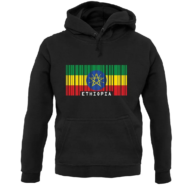 Deep Discounts Ethiopia Barcode Style Flag Unisex Hoodie