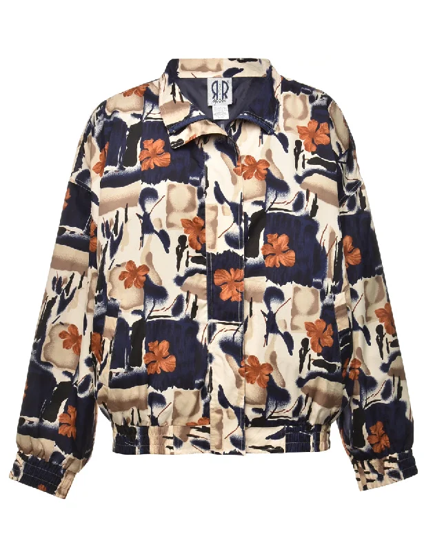 Online Only Floral Pattern Jacket - L