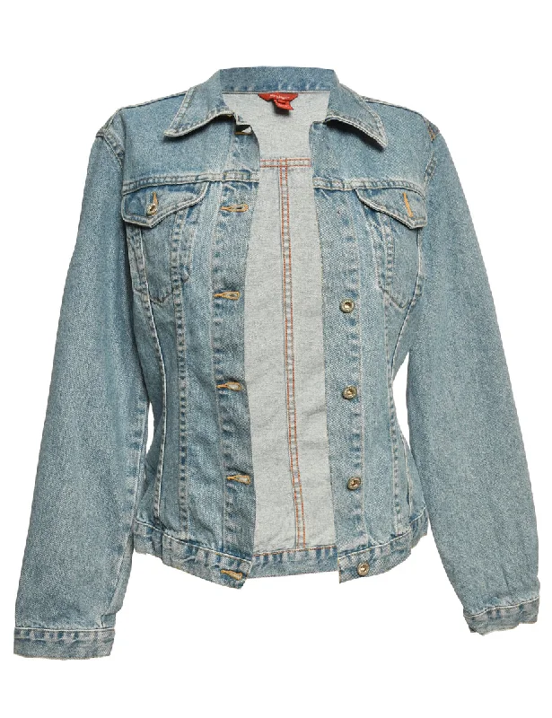 Weekend Special Light Wash Button Front Denim Jacket - M