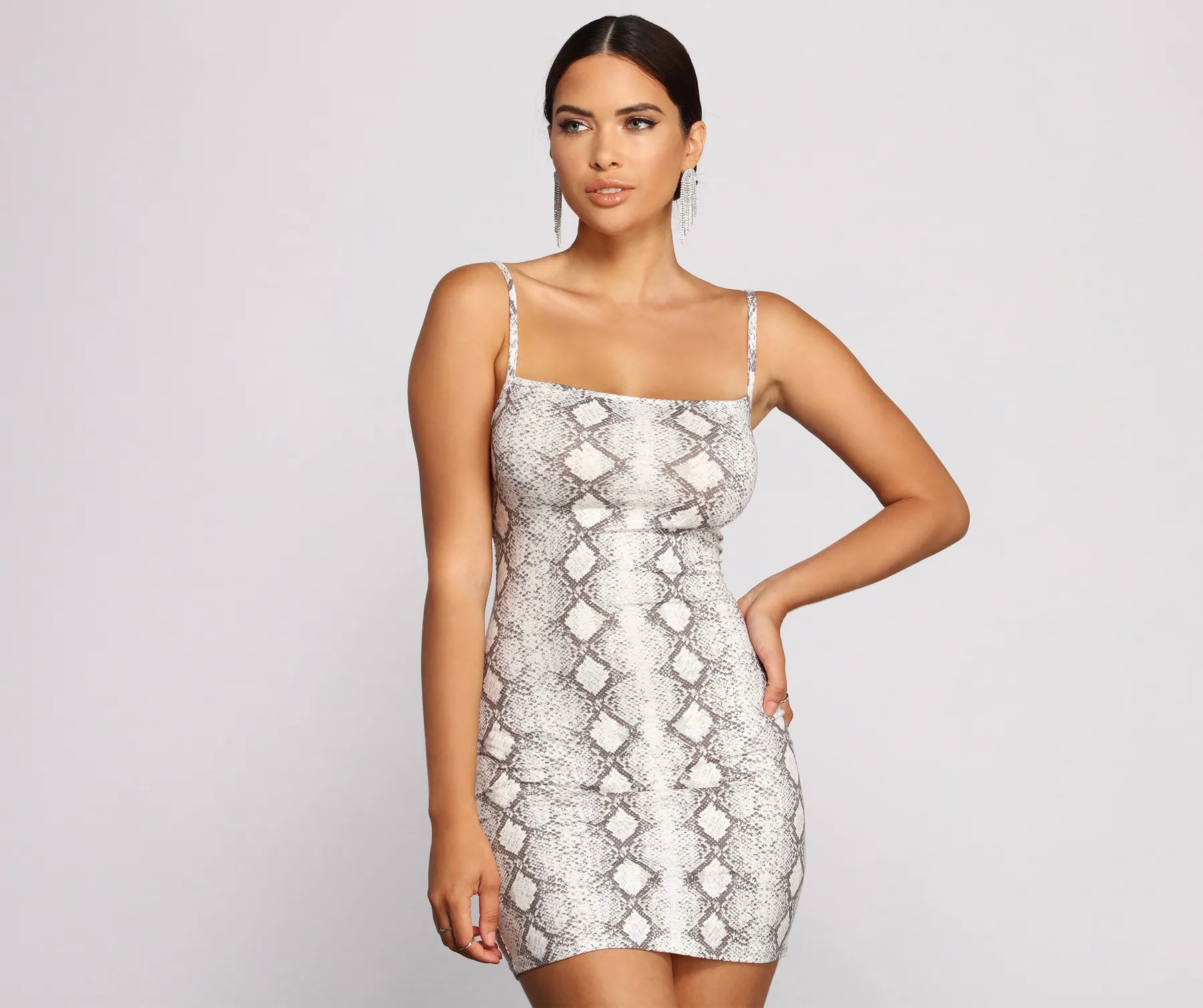 Special Discount Viper Vixen Snake Print Mini Dress
