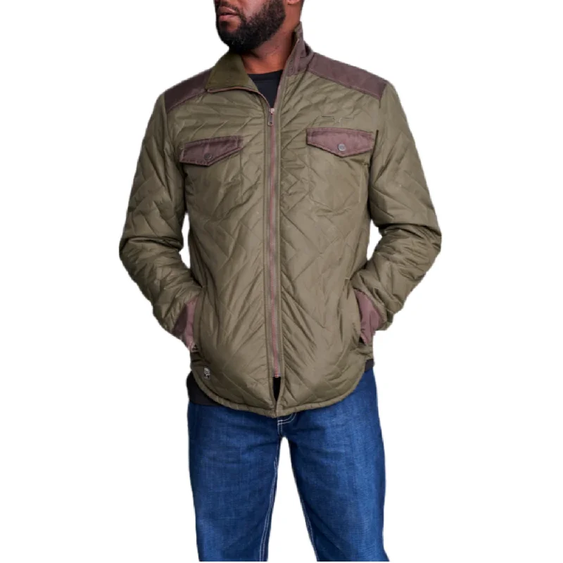 Kimes Ranch Men's Skink Military Green Zip Up Jacket SOJ-MG