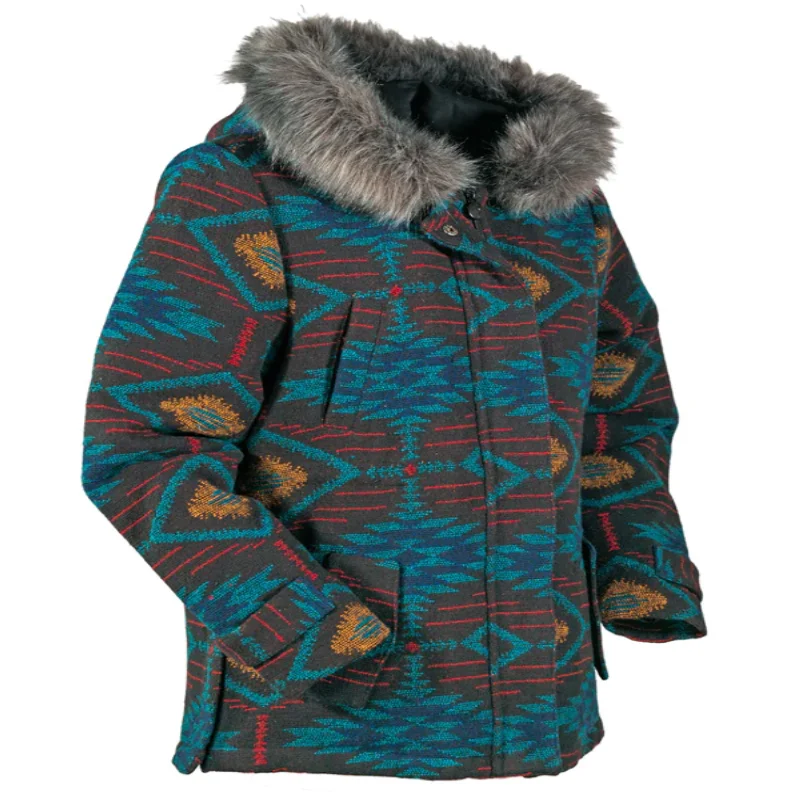 New Markdowns Outback Trading Company® Ladies Myra Aztec Print Teal Jacket 29625-TEL