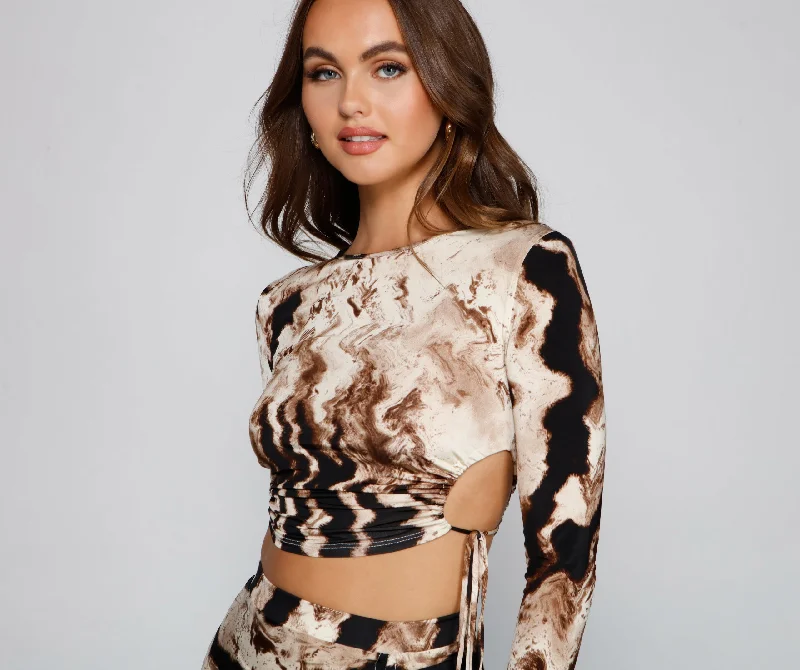 Unbeatable Prices Trendy Behavior Cutout Crop Top