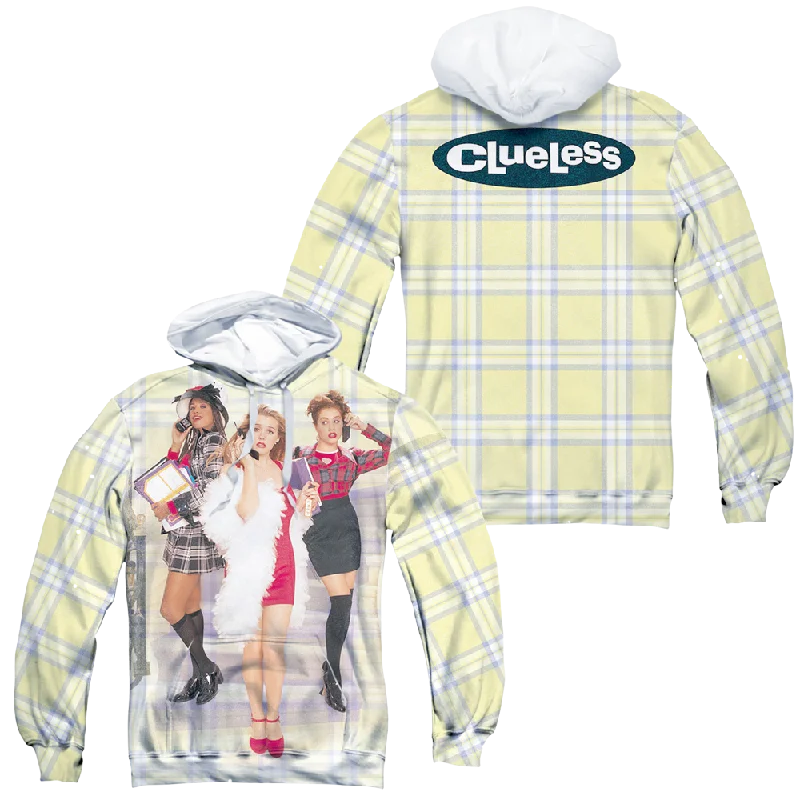 Special Savings Clueless Clueless Plaid (Front/Back Print) - All-Over Print Pullover Hoodie
