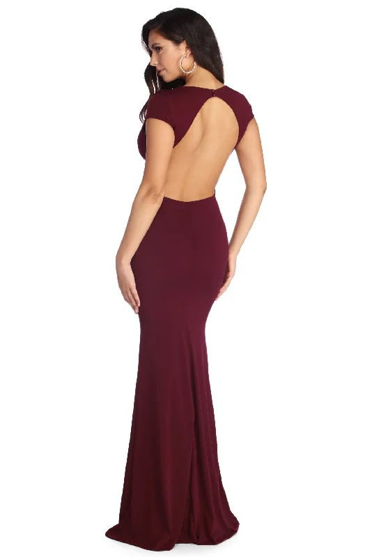 Major Savings Aubrie Formal Open Back Dress