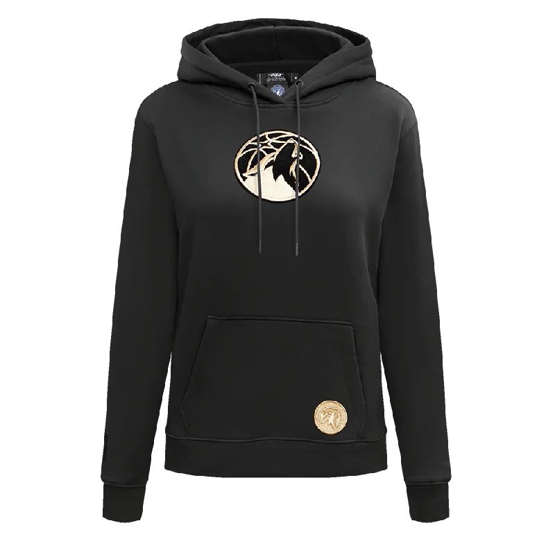 Deal of the Week SUDADERA CON GORRO NBA MINNESOTA TIMBERWOLVES BLACK&GOLD PARA MUJER