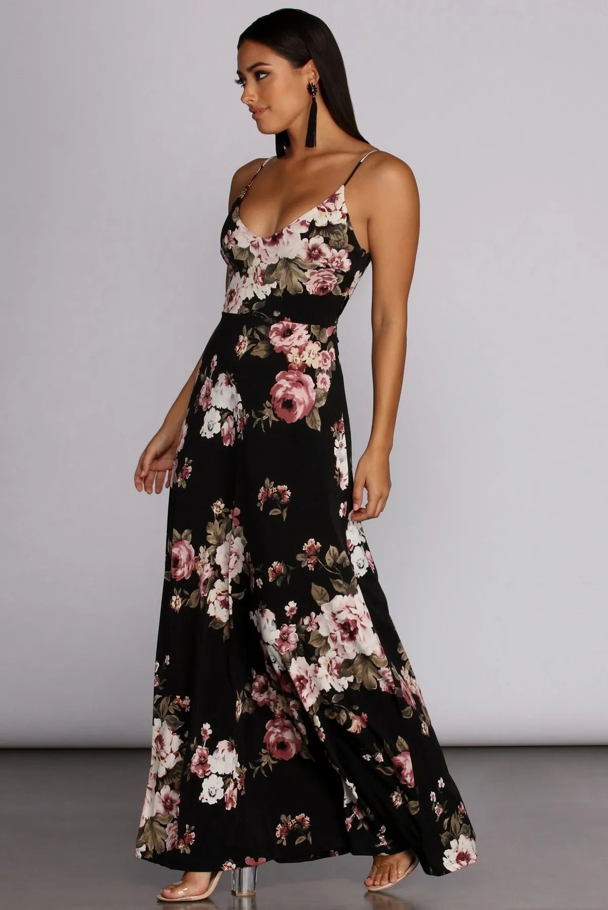 Price Fest Dark and Floral Dress