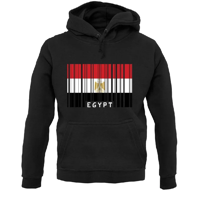 Deal Frenzy Egypt Barcode Style Flag Unisex Hoodie