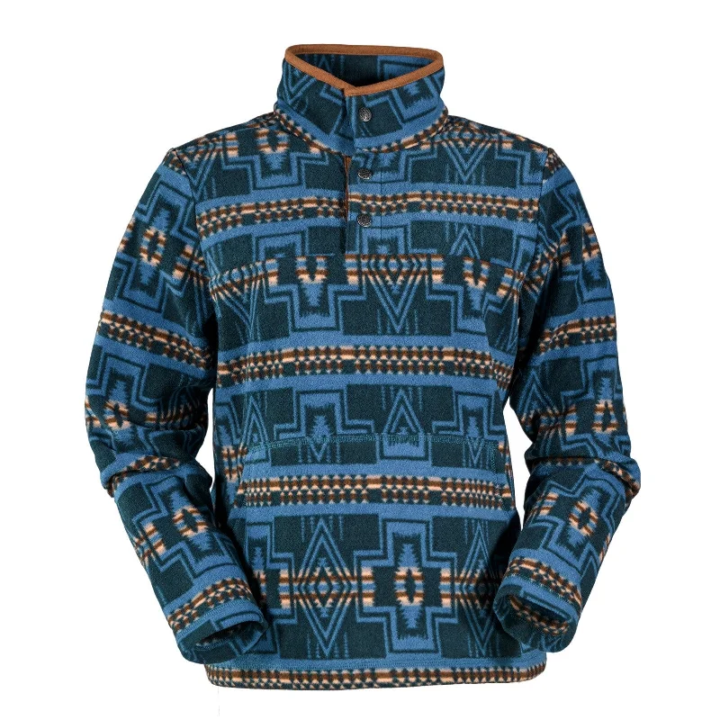 Price Buster Outback Trading Ladies Delaney Henley Navy Pullover 40227-NVY