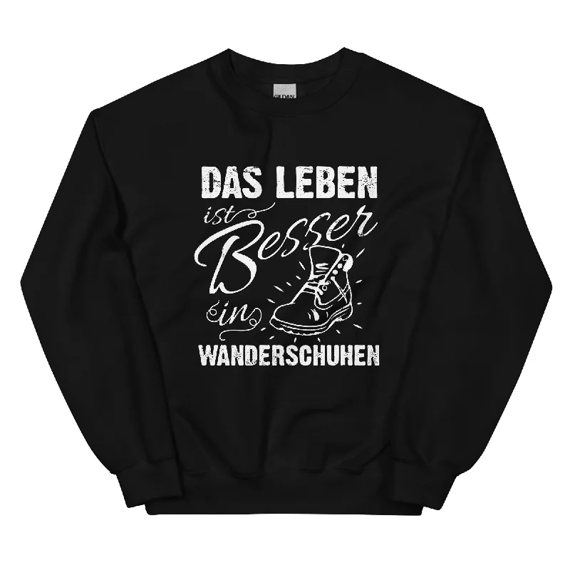 Stock Clearance Leben besser in Wanderschuhen - Sweatshirt (Unisex)