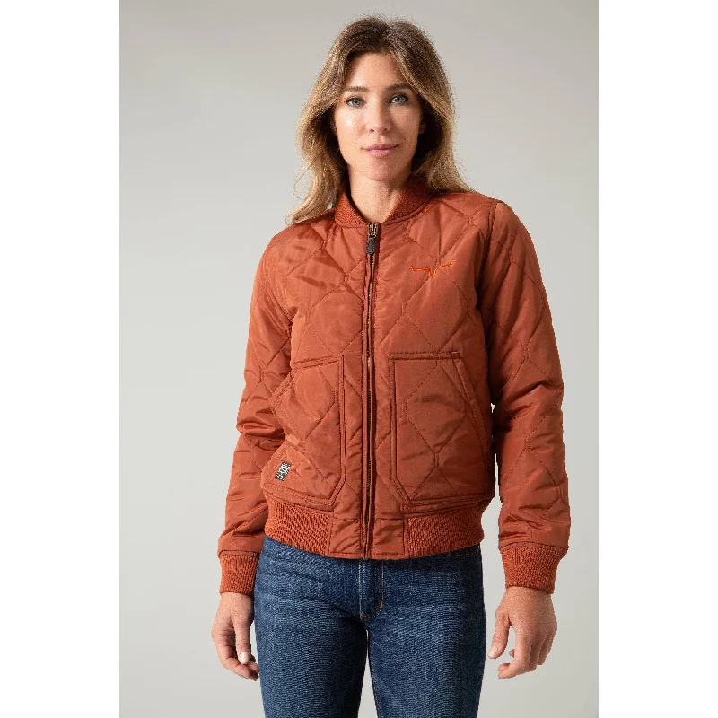 Today's Special Kimes Women's Marinos Bomber Dark Rust Jacket