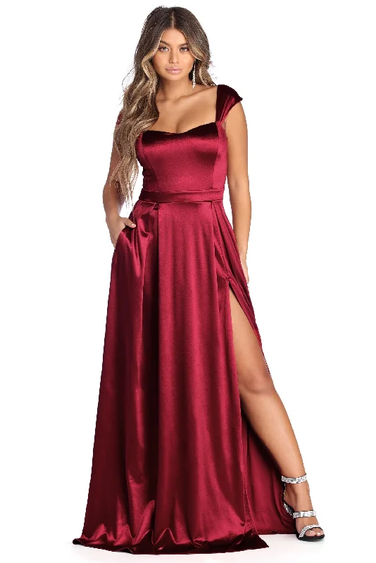 Limited Time Offer Francesca Formal Sweetheart Satin Dress
