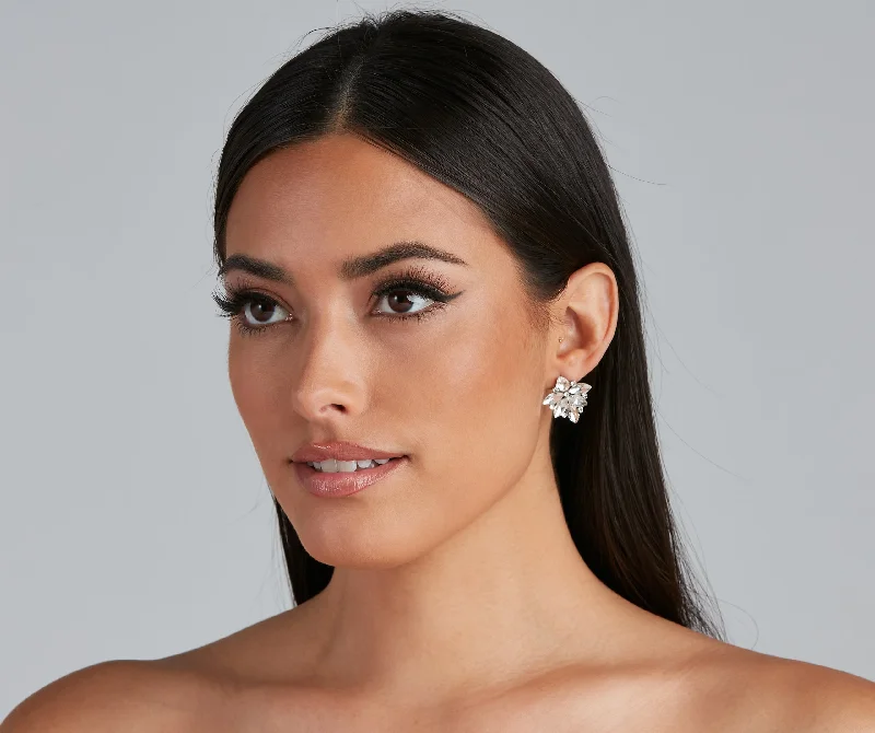 Price Meltdown Gorgeous Glow Flower Cluster Stud Earrings