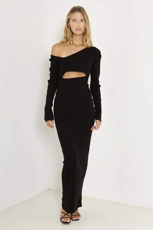 Savings Spectacular Aurora Maxi Dress - Black