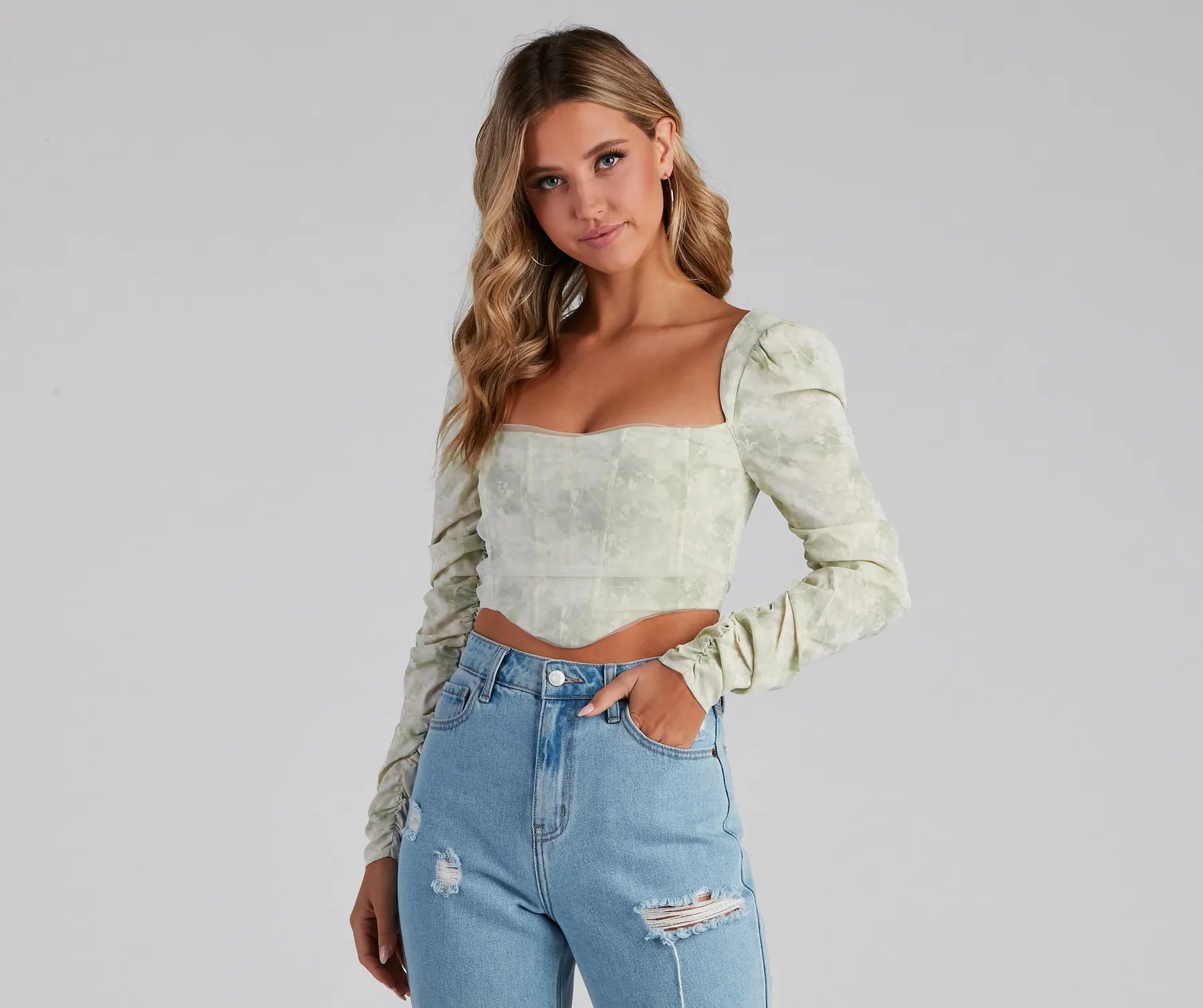 Price Smash Passion For Florals Corset Top