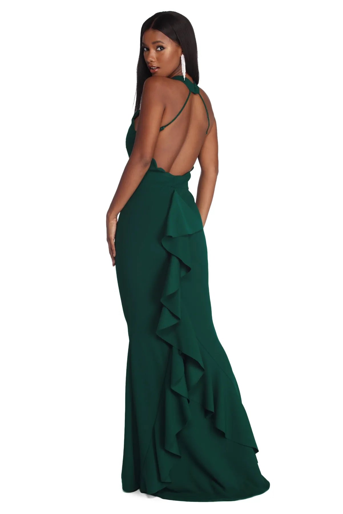 Big Discounts Claudia Formal Ruffle Dress