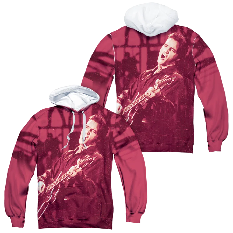 Discount Extravaganza Elvis Presley Scratched 68 - All-Over Print Pullover Hoodie
