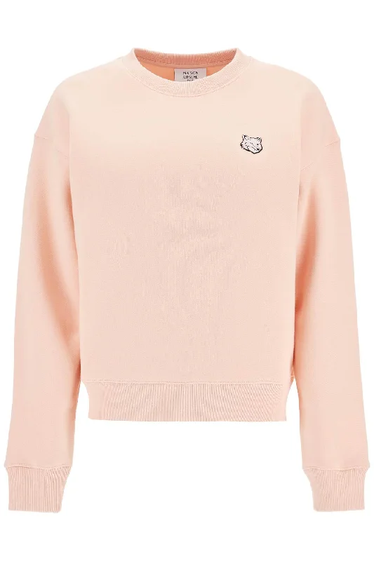 Seasonal Clearance 'bold Fox Head Crewneck Sweat  - Pink