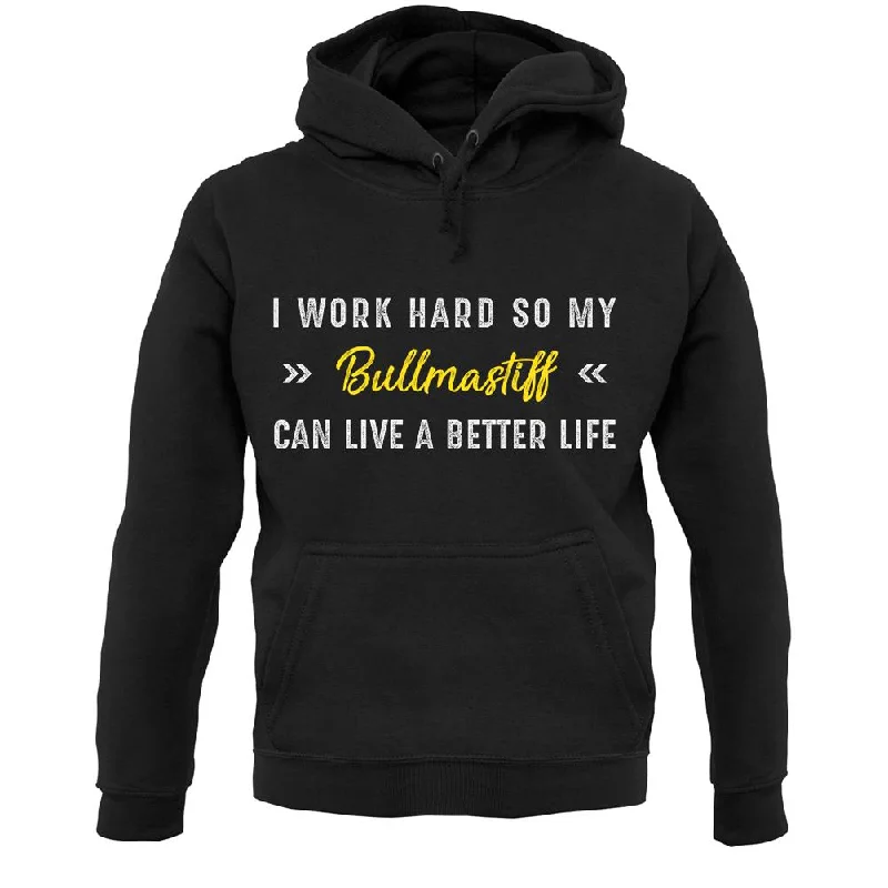 Deal Dash I Work Hard For My Bull Terrier Unisex Hoodie