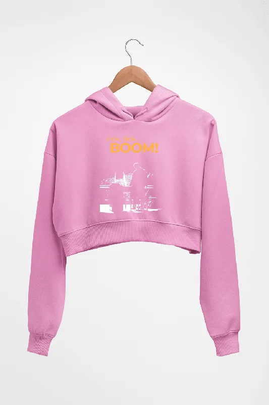 Value Deals Tick Tick Boom Crop HOODIE FOR WOMEN