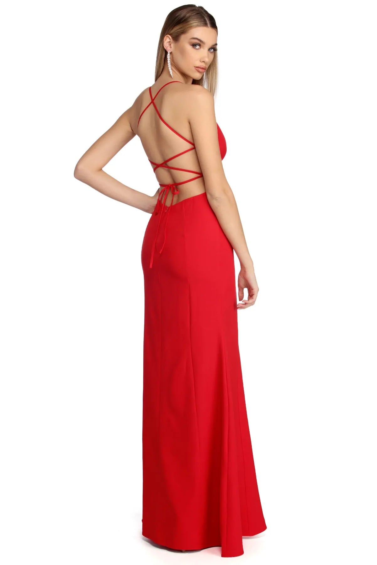 Savings Event Alyssa Formal Open Back Dress
