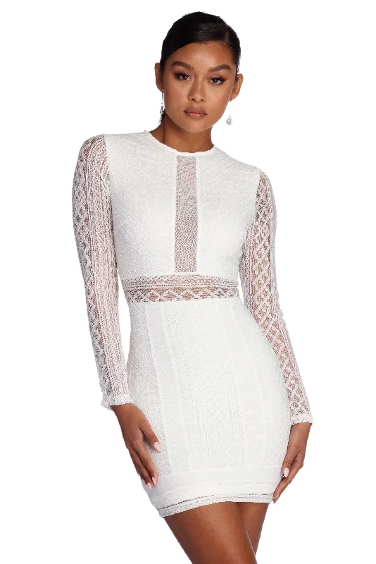 Deal Frenzy Dream Of Lace Mini Dress