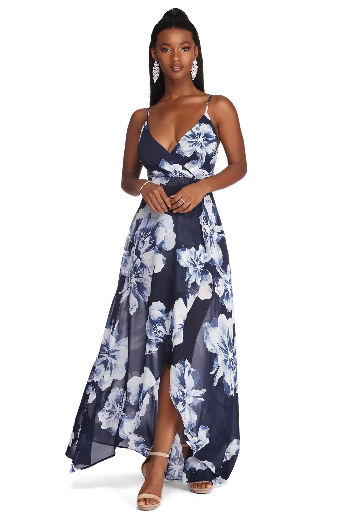 Bargain Bin Mary Formal High Low Chiffon Dress