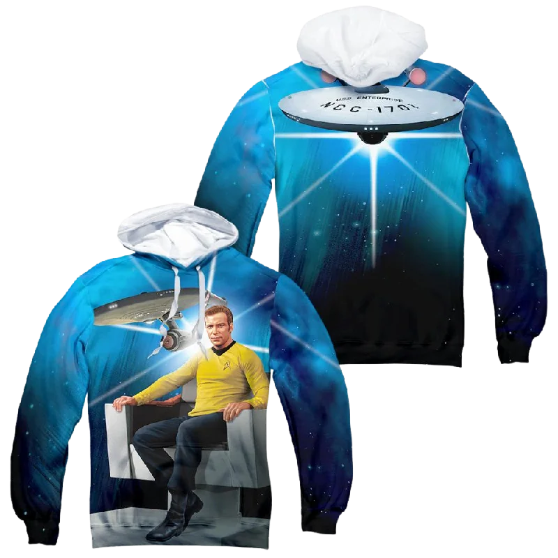 Friends and Family Sale Star Trek The Original Series Kirks Ship (Front - All-Over Print Pullover Hoodie