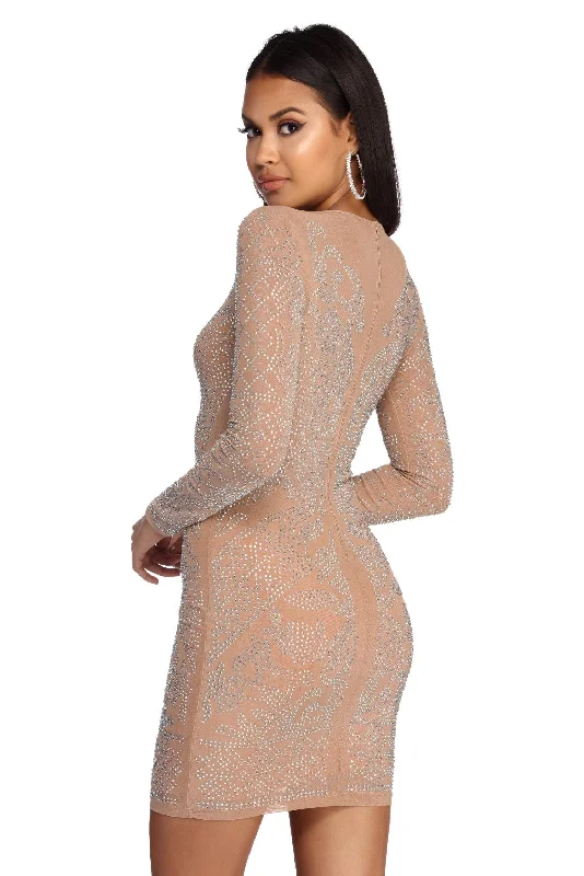 Time-Limited Offer Janelle Winner's Circle Mesh Dress