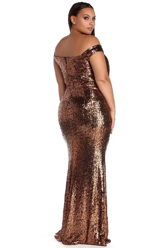 New Deals Plus Evanna Evening Dress