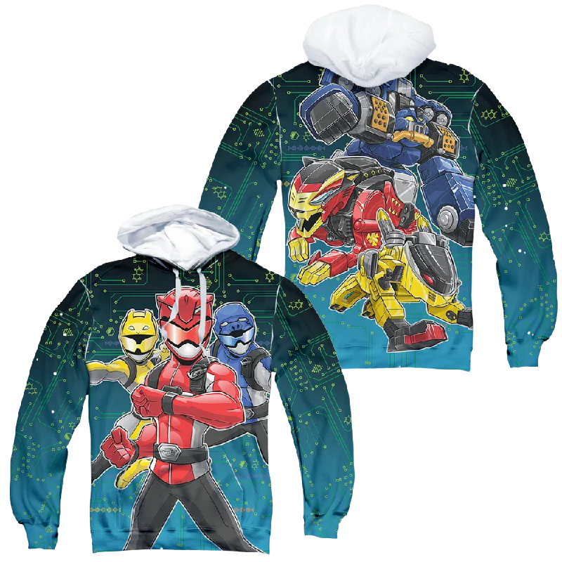 Doorbuster Deal Power Rangers Battle Stance (Front/Back Print) - All-Over Print Pullover Hoodie