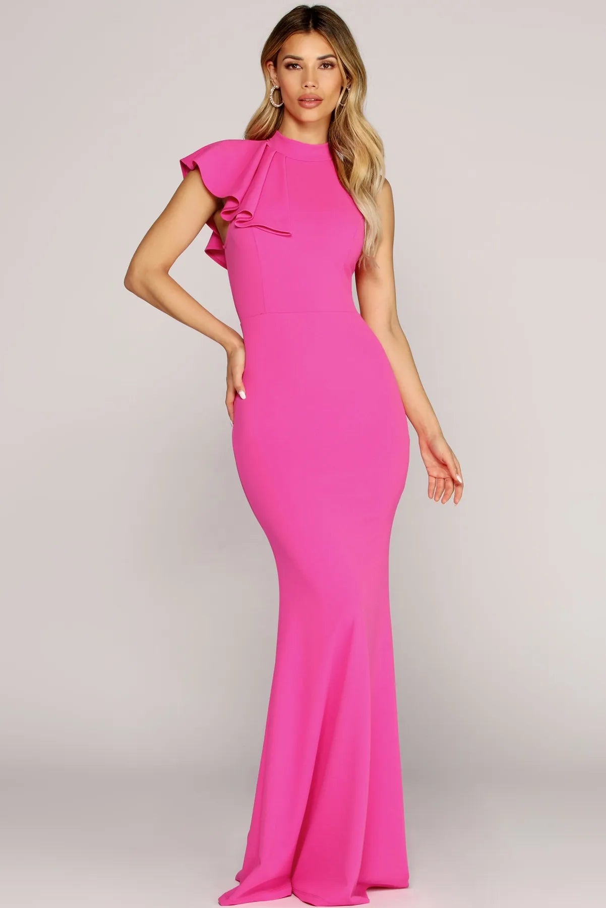 Daily Deals Eloise Ruffle Trim Gown
