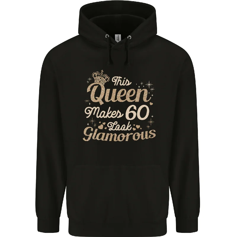 Discount Deals 60th Birthday Queen Sixty Years Old 60 Mens 80% Cotton Hoodie