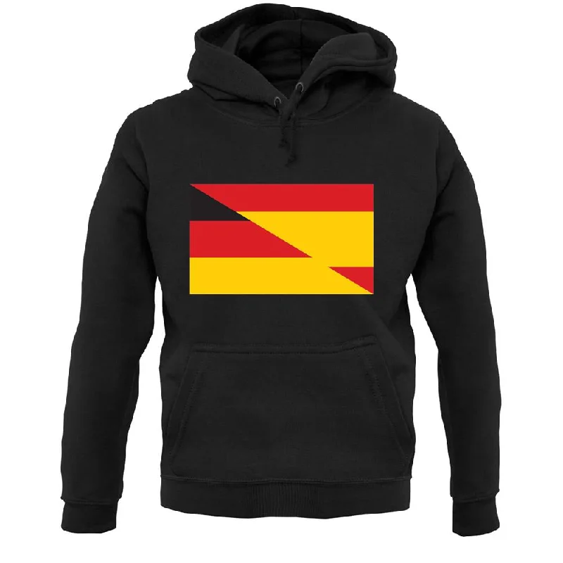 Unbeatable Prices Half German Half Spanish Flag Unisex Hoodie