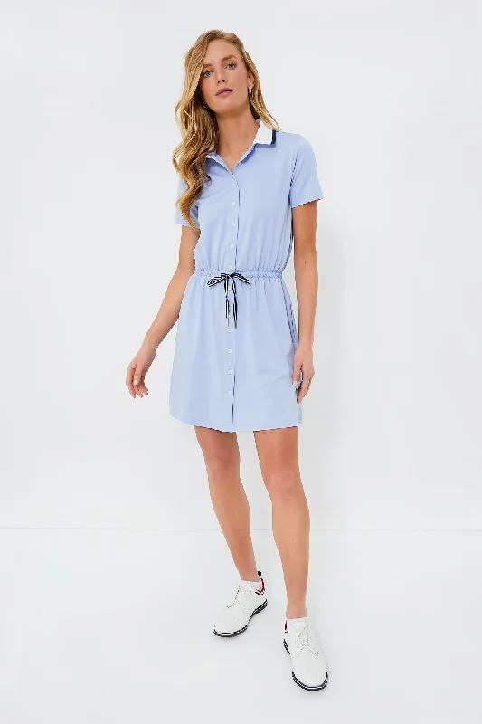 Special Discount Light Blue Short Sleeve Alcott Golf Dress
