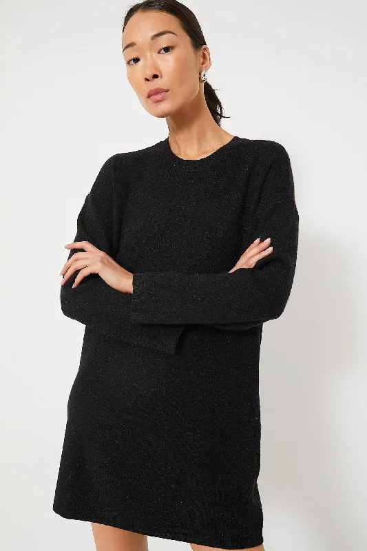 Year-End Clearance Noir Vivianne Crewneck Dress