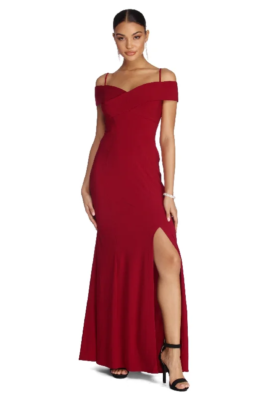 Mega Deal Leighanne Formal Off The Shoulder Dress
