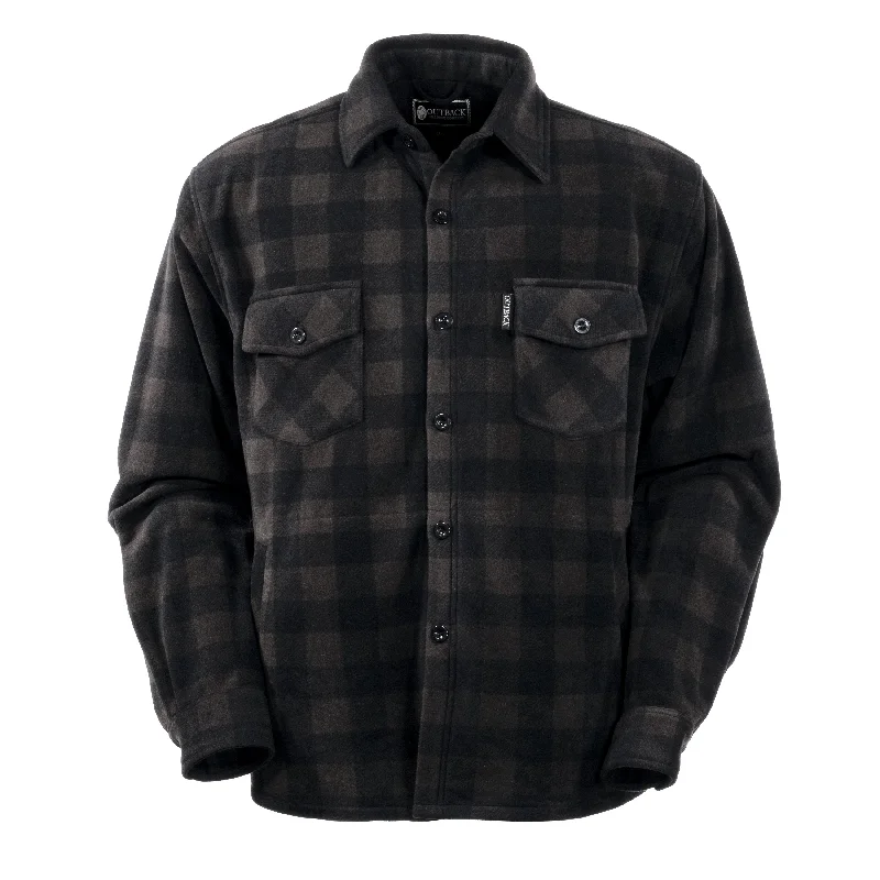 Outback Trading Company Men's Charcoal Plaid Big Shirt 4268-CHR