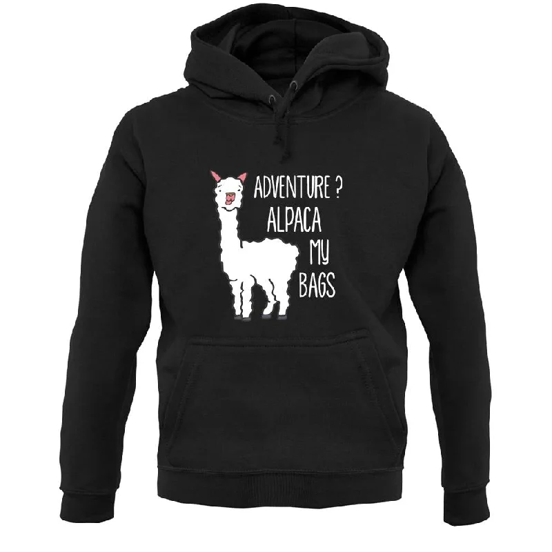 Deal Dash Adventure Alpaca My Bags Unisex Hoodie