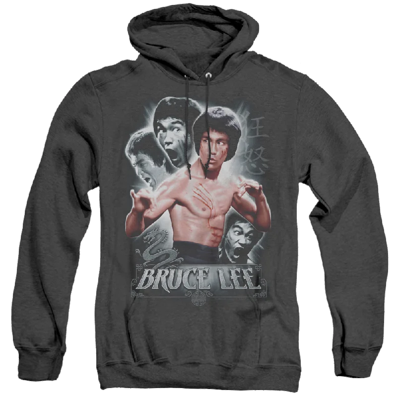 Price Break Bruce Lee Inner Fury - Heather Pullover Hoodie