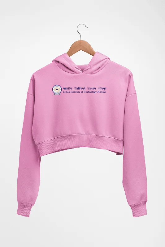 Extra Discounts iit jodhpur Crop HOODIE FOR WOMEN