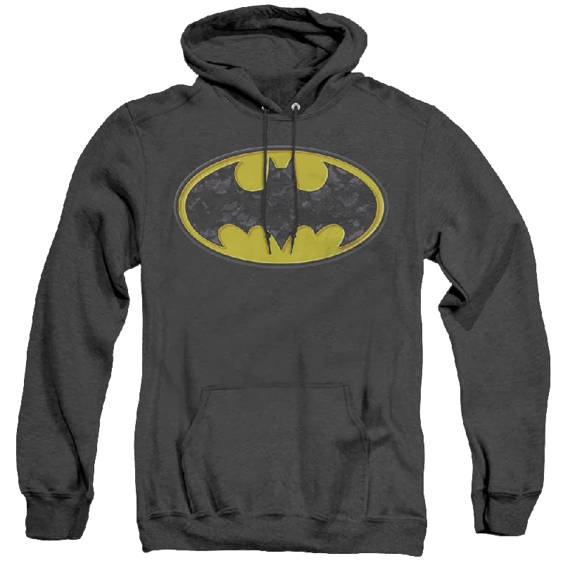 Mega Sale Dc Batman Bats In Logo - Heather Pullover Hoodie