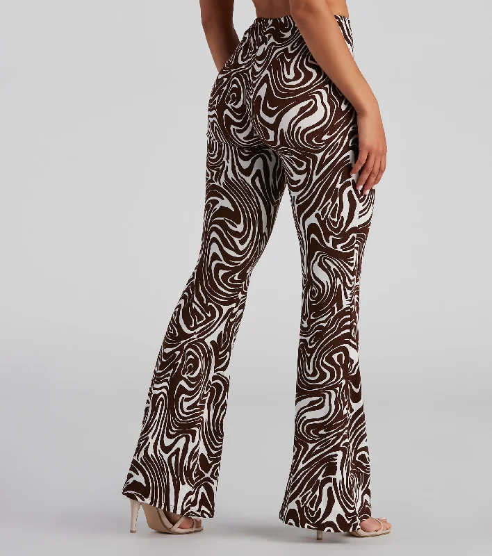 Price Cut So Wild Zebra Flare Pants