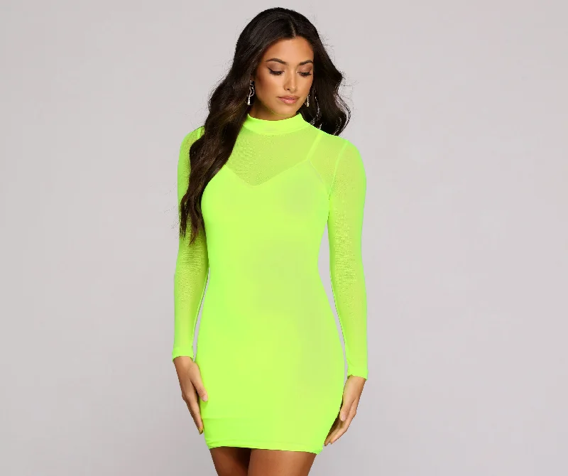 Clearance Event Mesmerizing Mini Mesh Dress
