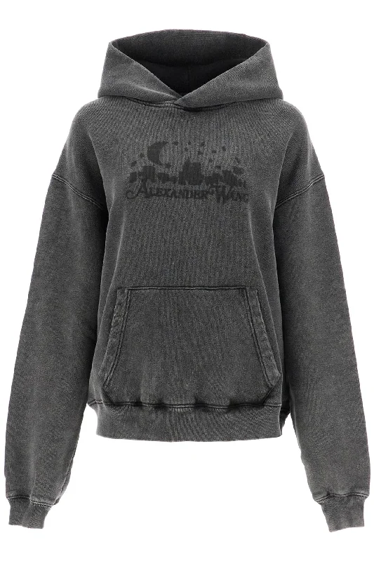 Last Chance Vintage Skyline Effect Sweatshirt  - Grey