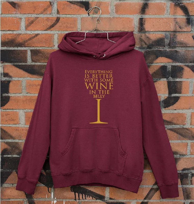 GOT Game Of Thrones Wine In The Belly Unisex Hoodie for Men/Women