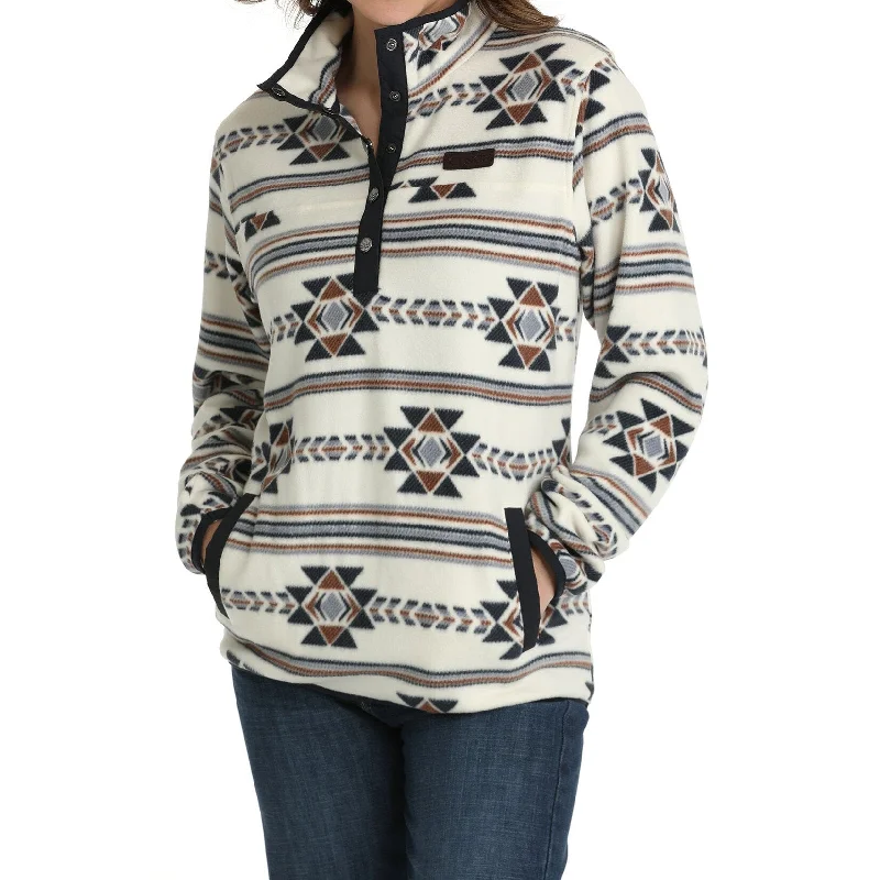 Amazing Deals Cinch Women's Cream Aztec Fleece Jacket